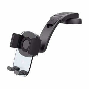 Automobilinis universalus telefono laikiklis Blue Star (Long Neck Crystal) juodas