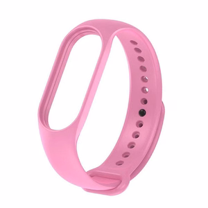 Silikoninis dirželis XIAOMI Mi Band 5 / 6 / 7 rožinė (37)