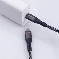 Maxlife MXUC-11 magnetinis kabelis USB-C - Lightning 1,0 m 27W juodas nailonas