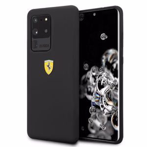 Ferrari жёсткий чехол FESSIHCS69BK S20 Ultra G988 чёрный/чёрный Silicone