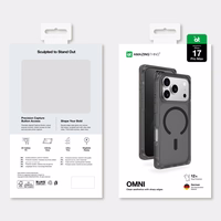 AmazingThing Omni dėklas telefonui iPhone 17 Pro Max, suderinamas su MagSafe - juodas