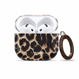 Tech-Protect Lamano case for AirPods 4 / 5 - black and brown