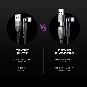 STATIK PowerPivot Pro nailoninis pynimo laidas, USB-C į USB-C, 3 m, juodas