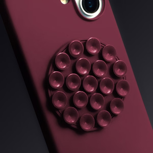 Silikoninis Stick dėklas for iPhone 17 6,3" kaštoninė