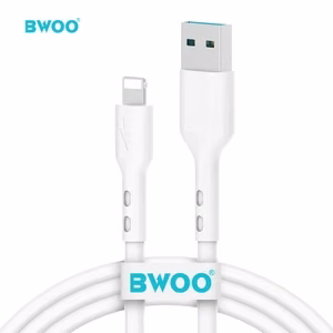 BWOO kabelis USB - Lightning 1m 3A baltas X172L