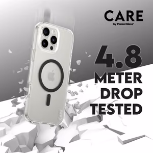 CARE by PanzerGlass Flagmano dėklas telefonui iPhone 16 Pro Max 6.9" juodas/juodas Magnetinis 1348