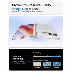 Spigen Ultra Hybrid Pro  iPhone Duo dėklas, skaidrus
