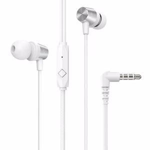 HOCO laidinės ausinės Jack 3,5 mm su mikrofonu M79 baltos