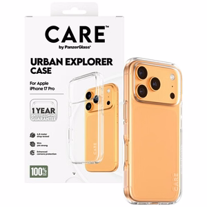 CARE by PanzerGlass Flagship Urban Explorer dėklas su permatomu rėmeliu iPhone 17 Pro - permatomas