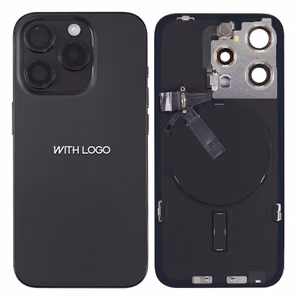 Galinis dangtelis iPhone 15 Pro Max / Black Titanium / (visos dalys) / OEM