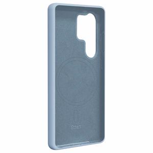 Силиконовый чехол Etteri Mag для Samsung Galaxy S25 Ultra голубой