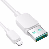 Joyroom Multi-Color Series A14 Lightning / USB-A 2.4A 1.2 m kabelis - baltas