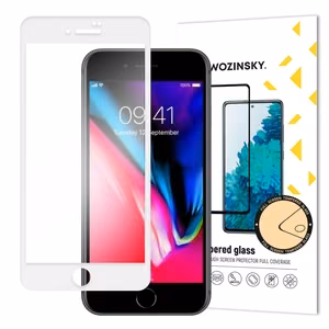 LCD apsauginis stikliukas "Wozinsky 5D Full Glue" Apple iPhone 7/8/SE 2020/SE 2022 pritaikytas dėklui baltas