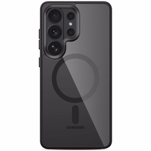 Tech-Protect Magmat MagSafe Dėklas for Samsung Galaxy S26 Ultra - skaidrus juodas