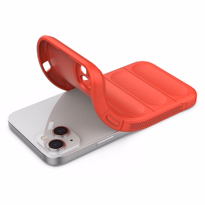 Magic Shield Case dėklas telefonui iPhone 14 Plus lankstus šarvuotas dangtelis raudonas