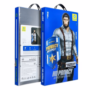 Apsauginis stiklas 5D Mr. Monkey Glass - Apple iPhone 17 Air juodas (Stiprus privatumas)