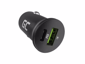 „Green Cell“ automobilinis įkroviklis GC PowerRide Nano38 38W 6A 1x USB-C 1x USB-A
