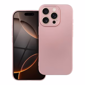 METALLIC dėklas telefonui IPHONE 16 Pro rožinis