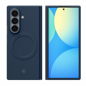 Spigen AirSkin Aramid MagFit MagSafe dėklas, skirtas Samsung Galaxy Z Fold 8 Ultra – tamsiai mėlynas