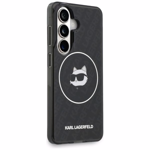 Karl Lagerfeld IML Repeated Choupette MagSafe Dėklas for Samsung Galaxy S26 - juodas