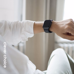 Crong Liquid dirželis, skirtas Apple Watch 38 / 40 / 41 / 42 mm, koralų spalvos