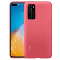 Originalus dėklas Huawei P40 - silikoninis apsauginis dėklas (51993727) raudonas