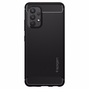 Spigen Rugged Armor dėklas Samsung Galaxy A52 / A52S - matinė juoda