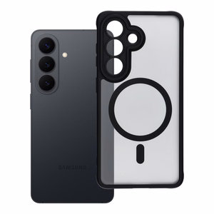 FULL MATTE MAG COVER dėklas telefonui suderinamas su MagSafe Samsung S26 Pro juoda