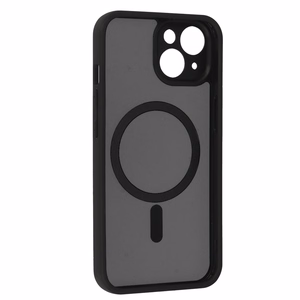 Pilnai matinis Mag dėklas telefonui Iphone 14 juodas