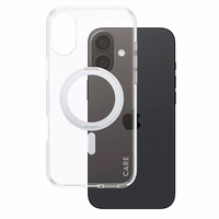 CARE by PanzerGlass Funkcinis dėklas telefonui su stovu iPhone 16 Plus 6.7" sidabrinis/sidabrinis Magnetinis 1327