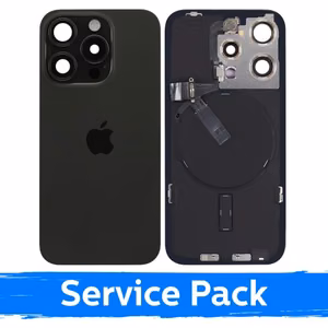 Galinis dangtelis skirtas Apple iPhone 15 Pro / Black Titanium / (Service Pack)