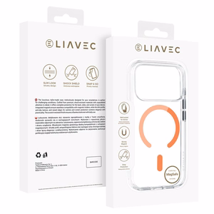 Liavec Pure dėklas skirtas Iphone 17 Pro Max papajos