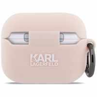 Karl Lagerfeld Silicone Chaupette Head 3D deklas AirPods Pro 3 - rozinis