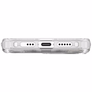 Uniq Swivix dėklas iPhone 17 su 360° pasukamu stovu – skaidrus