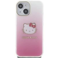 Hello Kitty IML Gradient Electrop Kitty Head dėklas telefonui iPhone 15 - rožinis