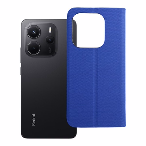 SENSITIVE knygos tipo dėklas telefonui XIAOMI Redmi Note 14 4G (GLOBAL - 164,84mm x 78,15mm x 8,16mm) šviesiai mėlynas