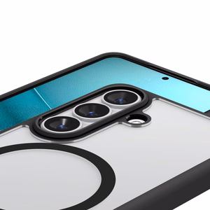 Spigen Ultra Hybrid Mag MagSafe dėklas skirta Samsung Galaxy S26 Plus skaidrus juodas