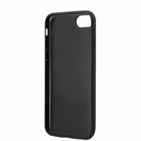 Karl Lagerfeld KLHCI8SAKICKCBK iPhone 7/8 / SE 2020 / SE 2022 juodas/juodas kietas dėklas Saffiano Karl&Choupette Galva