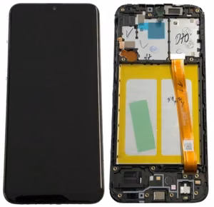 LCD screen Samsung A202 A20e 2019 with touch screen and frame Black original