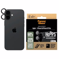 PanzerGlass Hoops Juodas Objektyvo apsauga iPhone 16 6.1" / 16 Plus 6.7" 1283