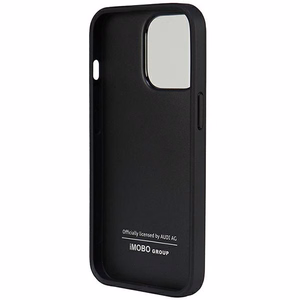 Audi sintetinės odos dėklas telefonui iPhone 13 Pro / 13 6.1" juodas/juodas kietas dėklas AU-TPUPCIP13P-TT/D1-BK