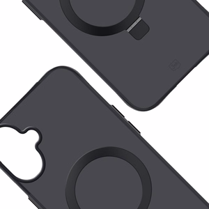 3mk Smoke magnetinis dėklas su stovu iPhone 17 telefonui - juodas