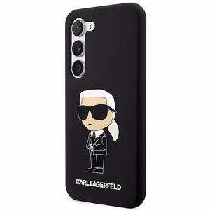 Karl Lagerfeld KLHCS23SSNIKBCK S23 S911 silikoninis dėklas juodas Ikonik