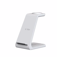 Tech-Protect QI15W-A36 3in1 įkrovimo stotelė Apple įrenginiams - balta