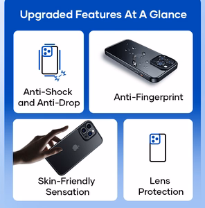 Rock Guard Touch Matte serijos dėklas Iphone 15 Plus baltas