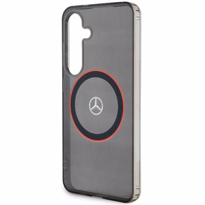 Mercedes dvigubo sluoksnio W Magnetinis dėklas telefonui Samsung Galaxy S24 - juodas