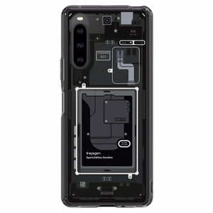 Spigen Ultra Hybrid dėklas Sony Xperia 10 V - tamsiai pilkas (Zero One raštas)