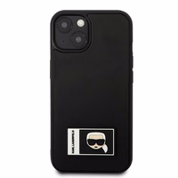 Dėklas telefonui Karl Lagerfeld KLHCP13S3DKPK iPhone 13 mini 5,4\" juodas / juodas kietasis dėklas Ikonik Patch