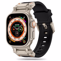 TECH-PROTECT DELTA PRO APPLE WATCH 4 / 5 / 6 / 7 / 8 / 9 / SE / ULTRA 1 / 2 (42 / 44 / 45 / 49 MM) JUODAS/TITANINIS