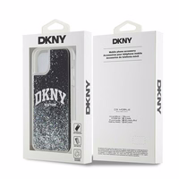DKNY Liquid Glitter Big Logo dėklas iPhone 11 / Xr - juodas